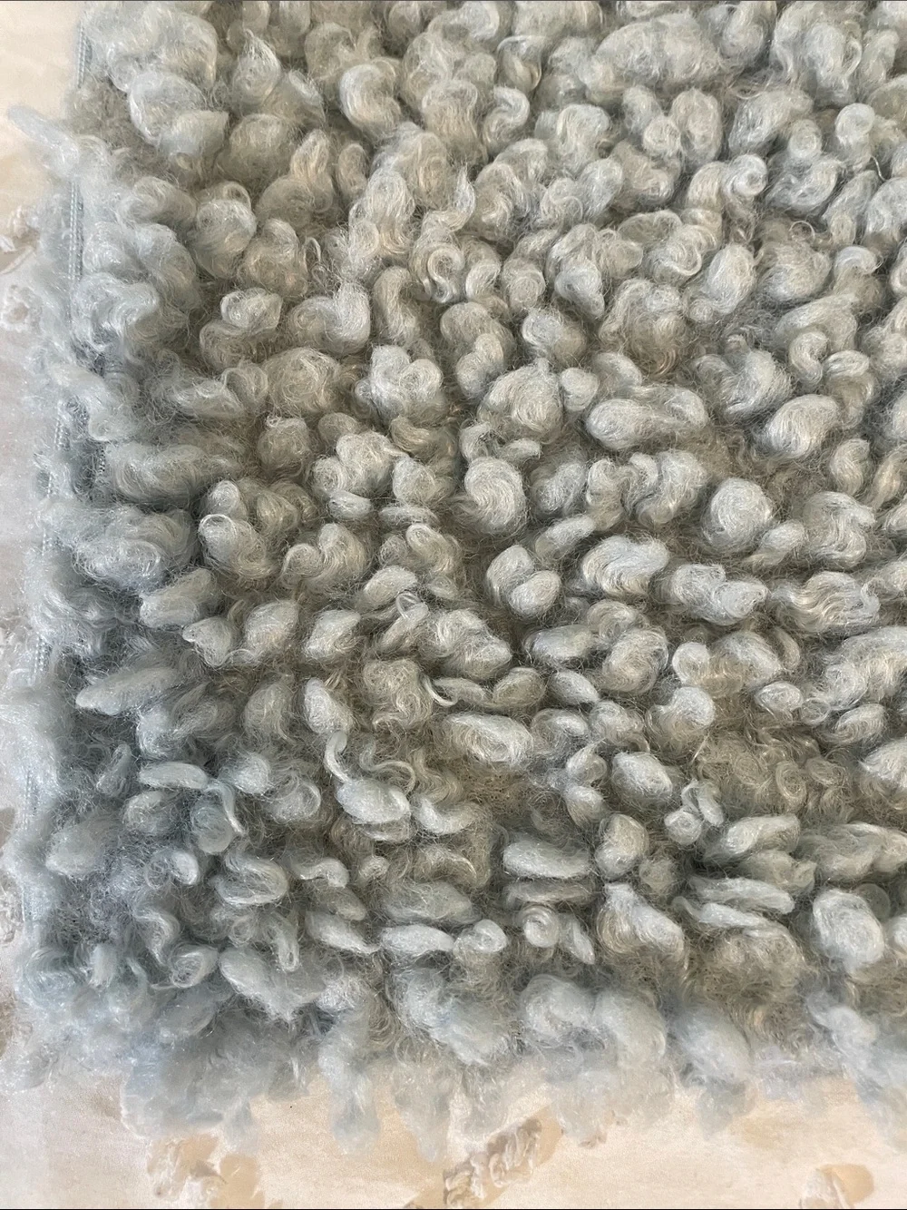 Pair of Cozy Light Blue Sherpa Throw Pillow Covers nwot